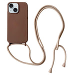 For iPhone 13 Crossbody Cover i Flydende Silikone Ultratyndt Stødabsorberende Telefoncover