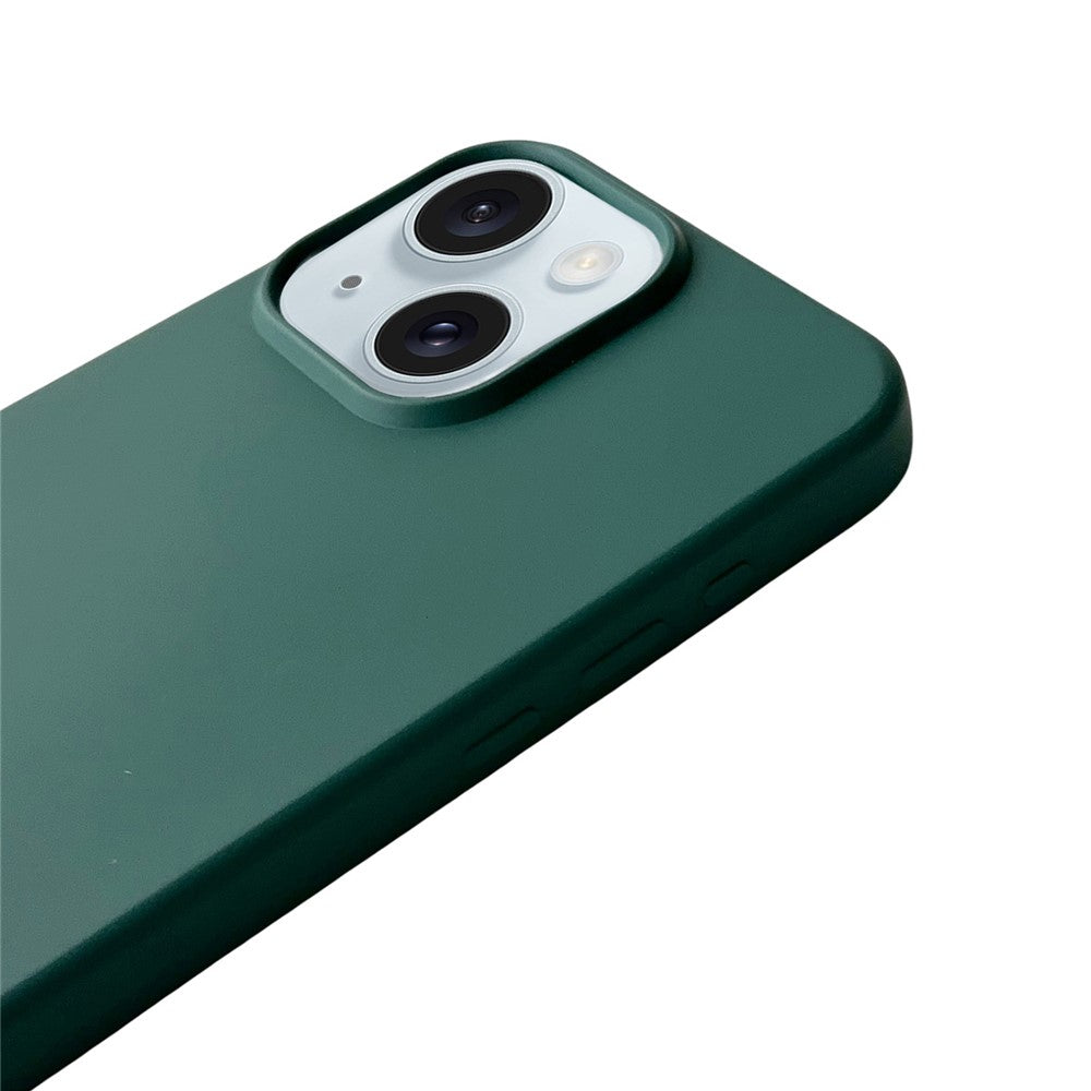 For iPhone 15 Case Liquid Silicone Soft Anti-Scratch Phone Cover with Crossbody Neck Strap