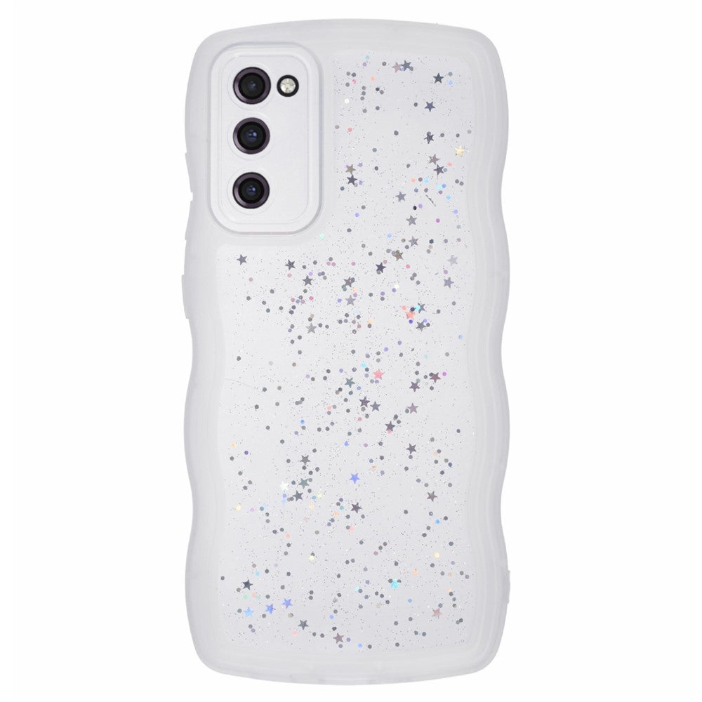 JTW-serien för Samsung Galaxy S20 FE / S20 FE 5G / S20 FE 2022 / S20 Lite-skal med glitterstjärnor i TPU-fodral