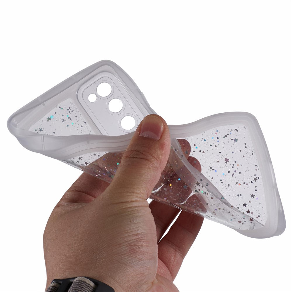 JTW-serien för Samsung Galaxy S20 FE / S20 FE 5G / S20 FE 2022 / S20 Lite-skal med glitterstjärnor i TPU-fodral