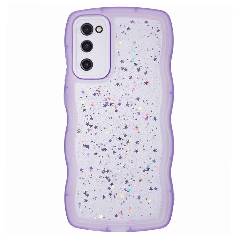 JTW-serien för Samsung Galaxy S20 FE / S20 FE 5G / S20 FE 2022 / S20 Lite-skal med glitterstjärnor i TPU-fodral