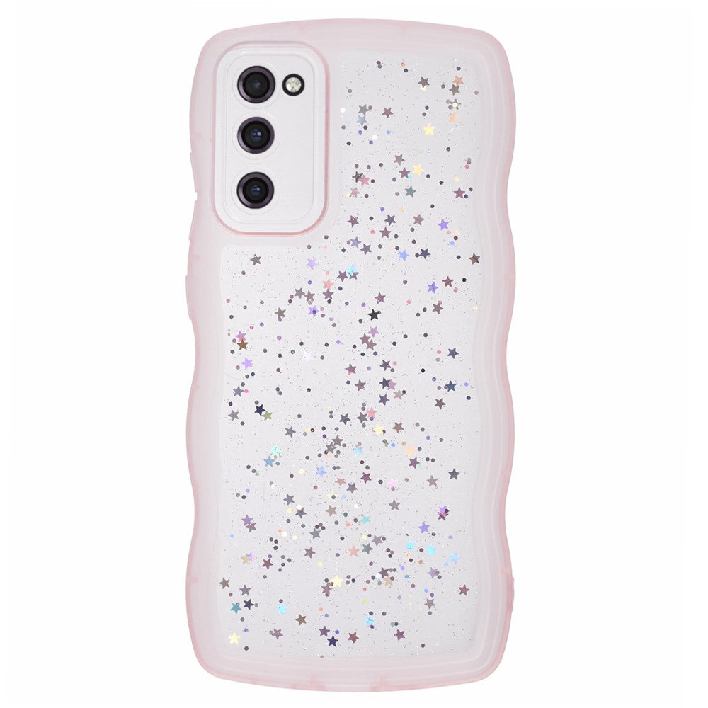 JTW-serien för Samsung Galaxy S20 FE / S20 FE 5G / S20 FE 2022 / S20 Lite-skal med glitterstjärnor i TPU-fodral