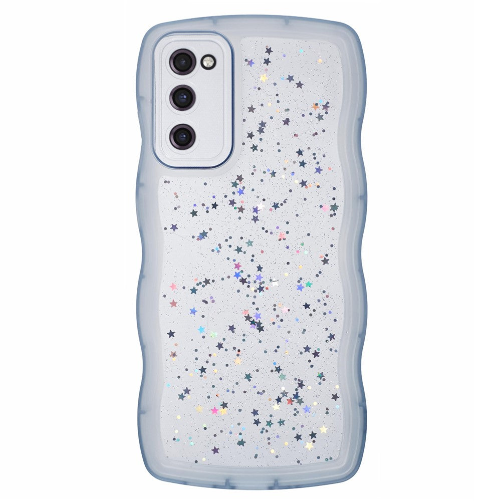 JTW-serien för Samsung Galaxy S20 FE / S20 FE 5G / S20 FE 2022 / S20 Lite-skal med glitterstjärnor i TPU-fodral