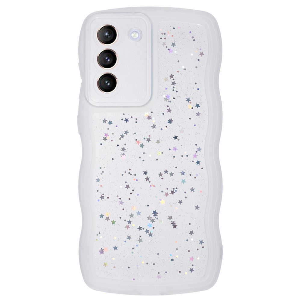 JTW Series for Samsung Galaxy S22 5G TPU Case Shockproof Epoxy Phone Cover Wavy Edge