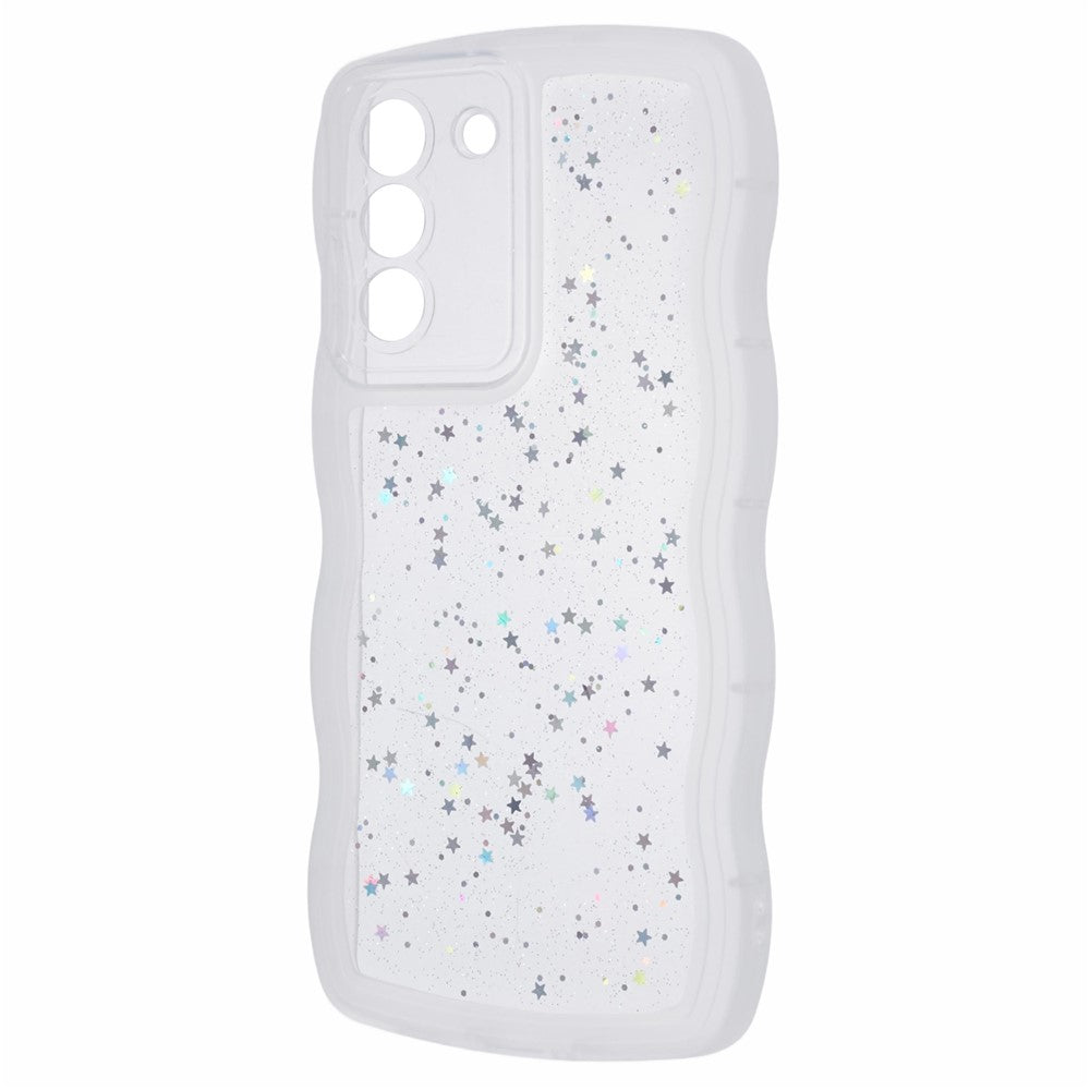 JTW Series for Samsung Galaxy S22 5G TPU Case Shockproof Epoxy Phone Cover Wavy Edge