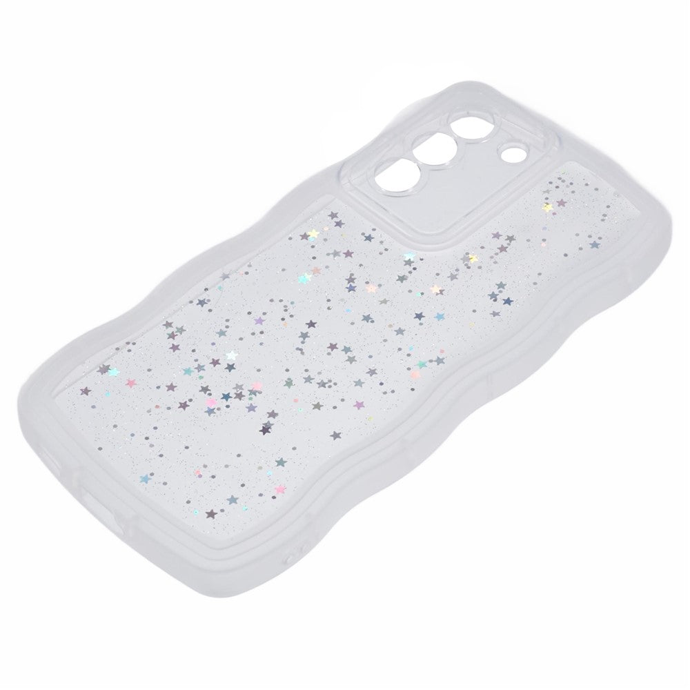 JTW Series for Samsung Galaxy S22 5G TPU Case Shockproof Epoxy Phone Cover Wavy Edge