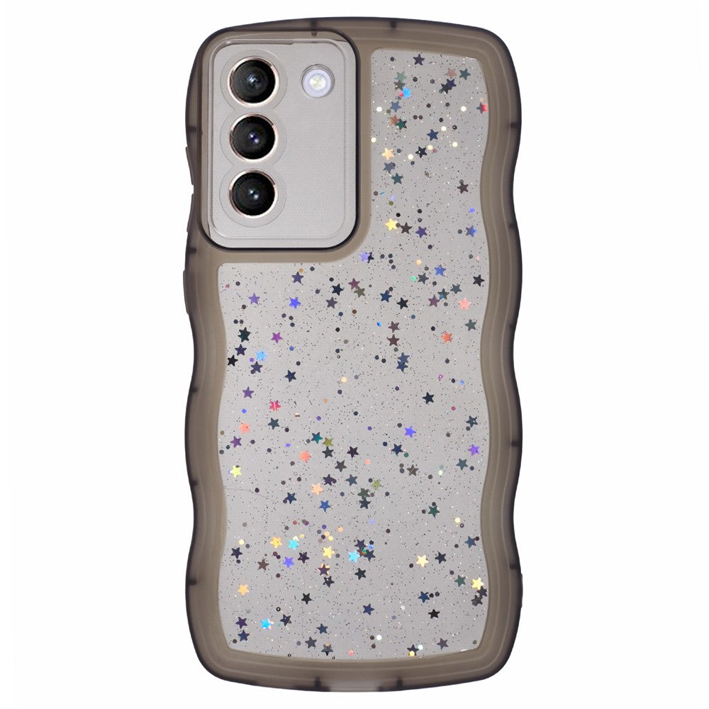JTW Series for Samsung Galaxy S22 5G TPU Case Shockproof Epoxy Phone Cover Wavy Edge