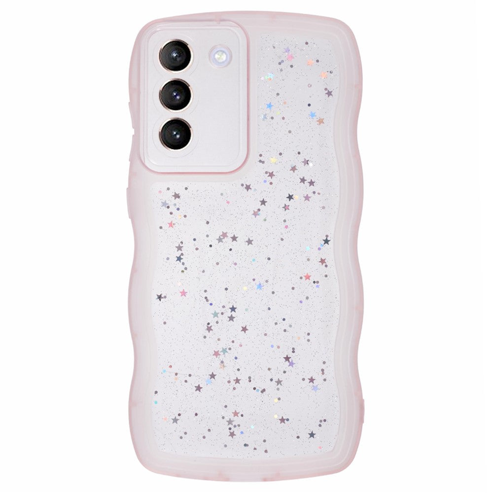 JTW Series for Samsung Galaxy S22 5G TPU Case Shockproof Epoxy Phone Cover Wavy Edge