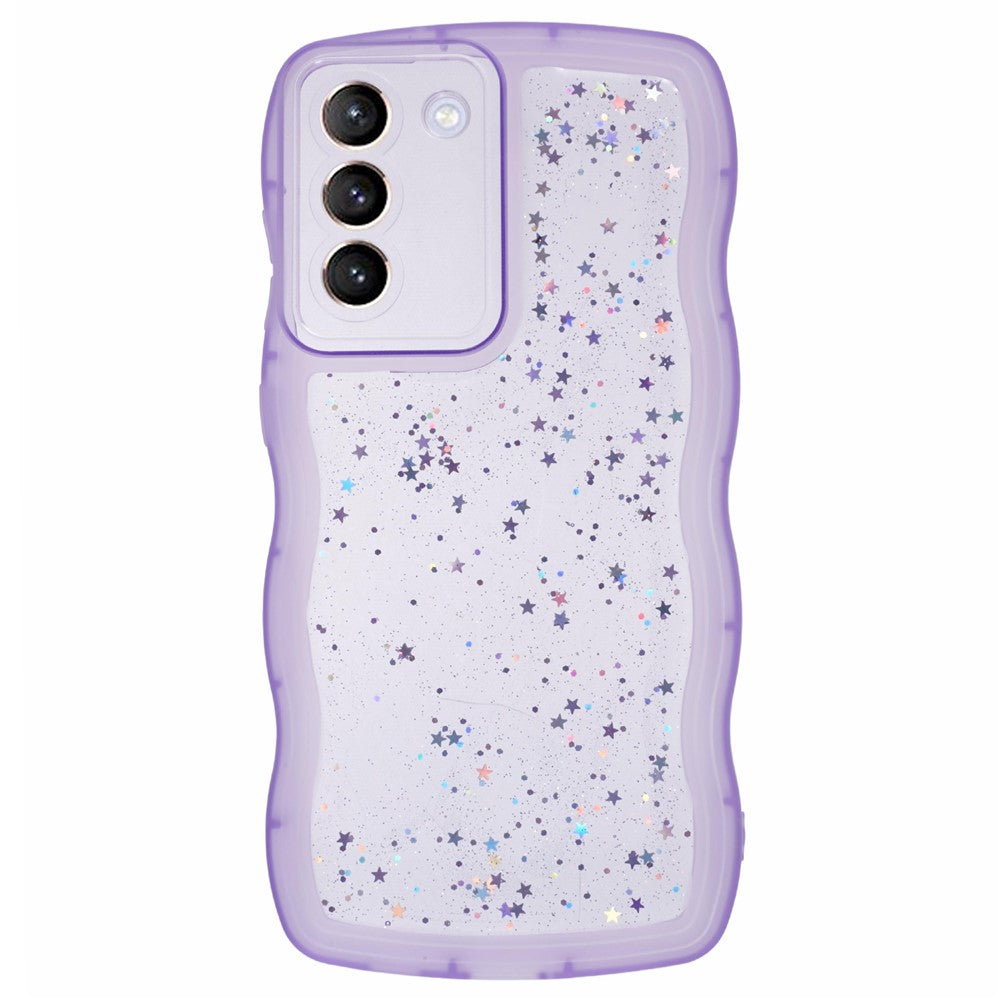 JTW Series for Samsung Galaxy S22 5G TPU Case Shockproof Epoxy Phone Cover Wavy Edge