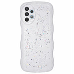 JTW Series for Samsung Galaxy A33 5G TPU Case Wavy Edge Glitter Stars Back Phone Cover