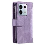 For Xiaomi Redmi Note 13 Pro 5G / Poco X6 5G Case Zipper Leather Phone Cover with Wallet