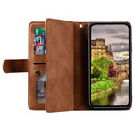 For Xiaomi Redmi Note 13 5G Cover 9 Retro Card Slots Wallet PU Leather Stand Phone Case