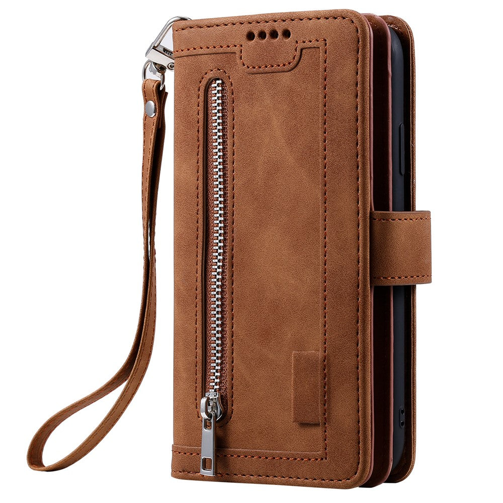For Xiaomi Redmi Note 13 5G Cover 9 Retro Card Slots Wallet PU Leather Stand Phone Case
