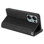 Xiaomi Redmi Note 13 Pro 4G / Poco M6 Pro 4G Fodral 9 Kortfack Plånbok PU Läder Vikbart Stativ mobilskal