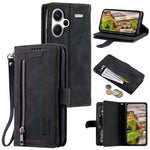 For Xiaomi Redmi Note 13 Pro+ 5G Case 9 Card Slots Stand Leather Retro Phone Cover