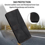 For Xiaomi Redmi A1 4G / A2 4G Case Triangle Imprinted Wallet Card Slots Phone Leather Cover