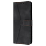 For Xiaomi Redmi A1 4G / A2 4G Case Triangle Imprinted Wallet Card Slots Phone Leather Cover