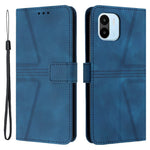 For Xiaomi Redmi A1 4G / A2 4G Case Triangle Imprinted Wallet Card Slots Phone Leather Cover