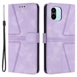 For Xiaomi Redmi A1 4G / A2 4G Case Triangle Imprinted Wallet Card Slots Phone Leather Cover