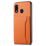 For Samsung Galaxy A20 / A30 Kickstand Case TPU+PC+PU Phone Cover with Card Slots