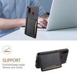 Til Samsung Galaxy A20s Telefoncover Kortpladser Kickstand Telefoncover Kalvelæderstruktur