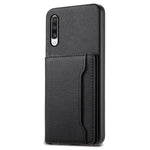 For Samsung Galaxy A70 Case Card Slots TPU+PC+PU Kickstand Phone Cover