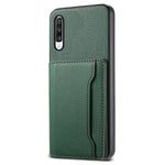 For Samsung Galaxy A70 Case Card Slots TPU+PC+PU Kickstand Phone Cover