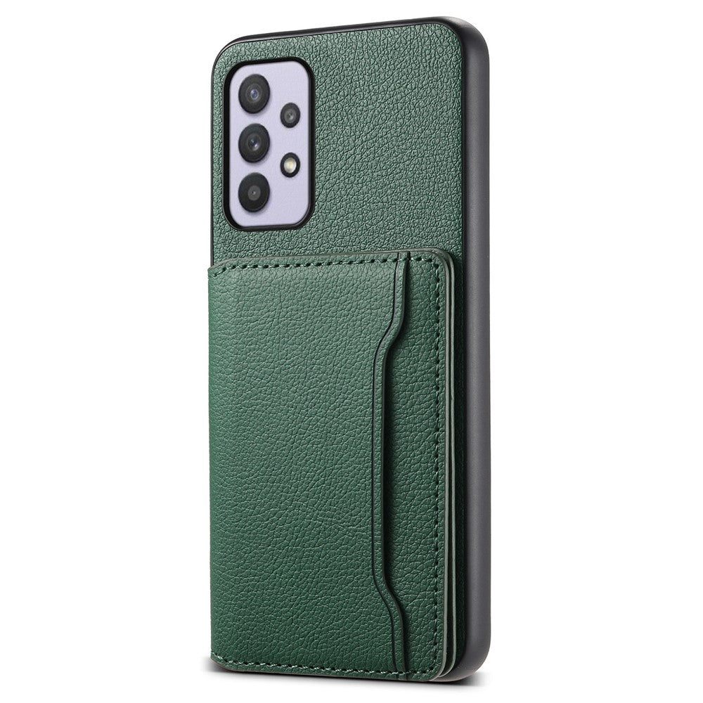 Til Samsung Galaxy A32 5G Cover 5 Kortlommer Stander Stødsikkert Telefoncover