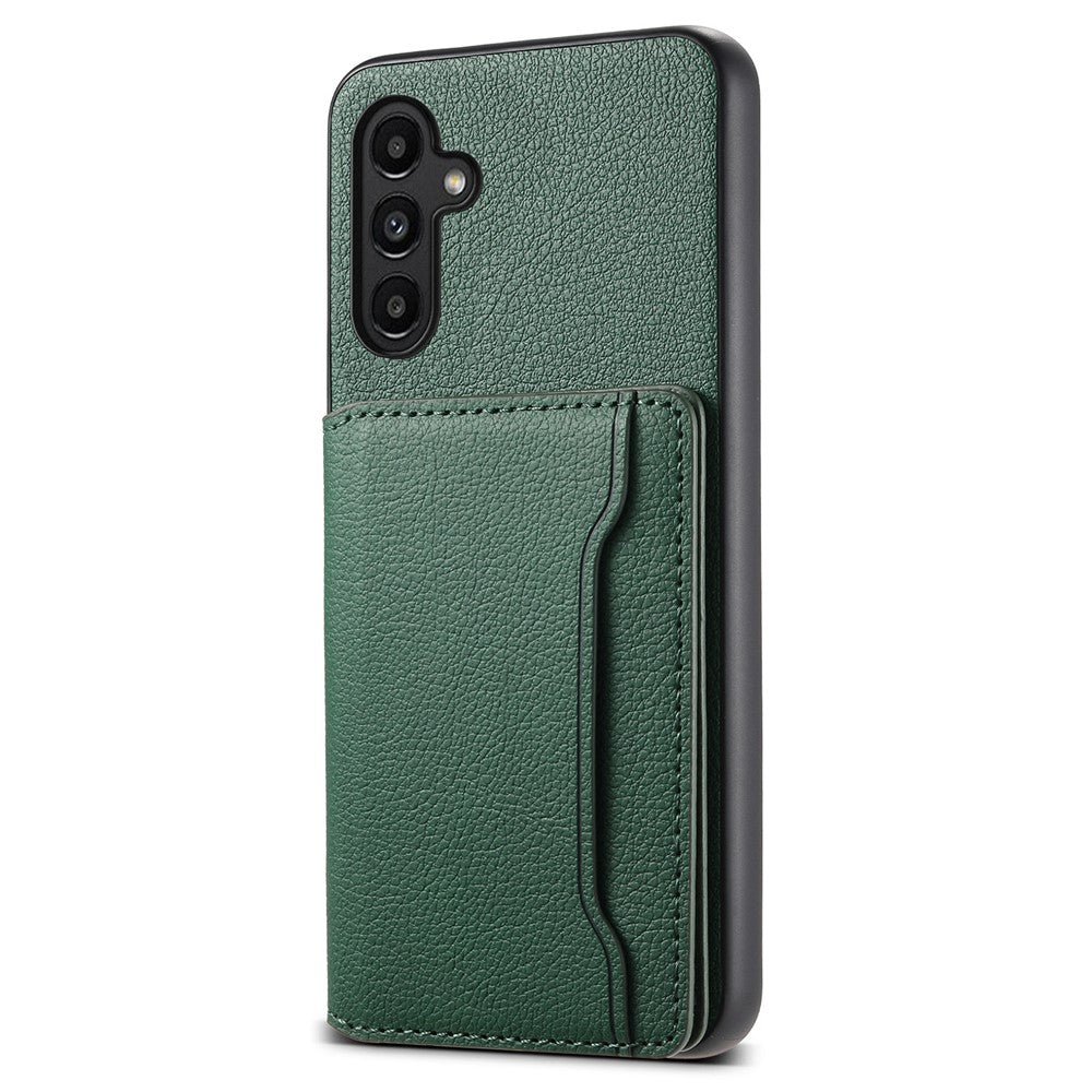 Samsung Galaxy A13 5G-skal TPU+PC+PU Stativfodral med Korthållare