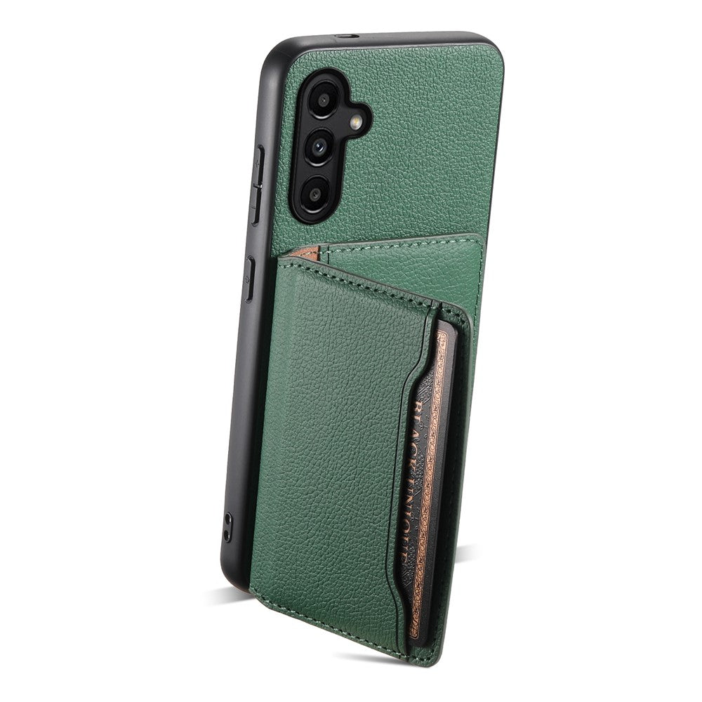 Samsung Galaxy A13 5G-skal TPU+PC+PU Stativfodral med Korthållare