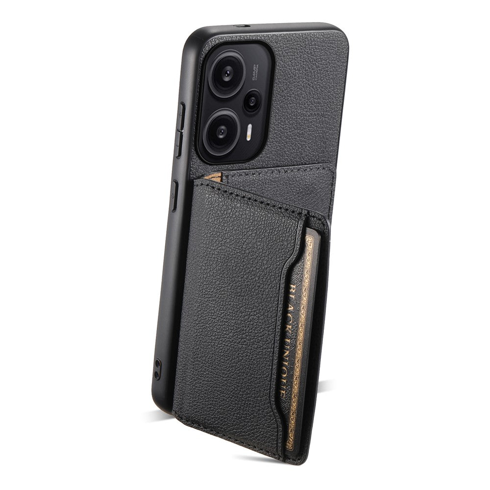 Xiaomi Redmi Note 12 Turbo / Poco F5 5G-skal Anti-damm Kalvstruktur Kortplatser mobilskyddsfodral