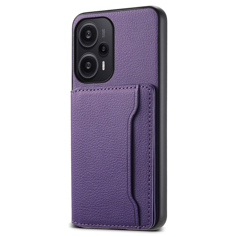Xiaomi Redmi Note 12 Turbo / Poco F5 5G-skal Anti-damm Kalvstruktur Kortplatser mobilskyddsfodral