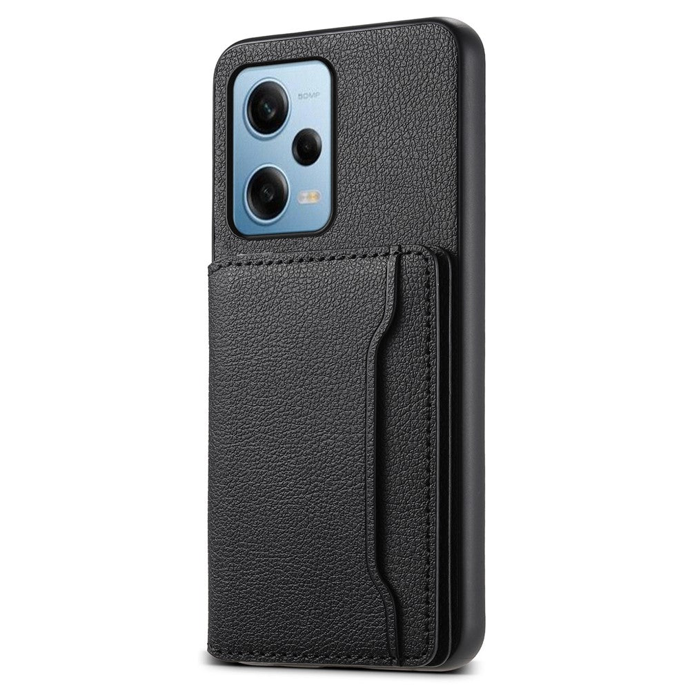 Xiaomi Redmi Note 12 Pro 5G / 12 Pro Speed 5G / Poco X5 Pro 5G-skal TPU+PC+PU Stativ mobilskal med Korthållare