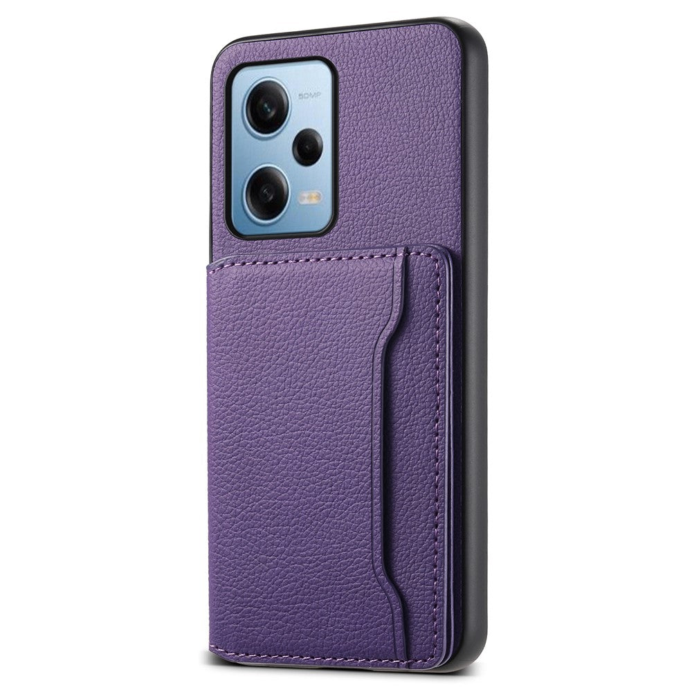 Xiaomi Redmi Note 12 Pro 5G / 12 Pro Speed 5G / Poco X5 Pro 5G-skal TPU+PC+PU Stativ mobilskal med Korthållare