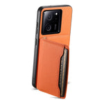 Xiaomi 13T / 13T Pro / Redmi K60 Ultra-cover med stativ, kortholder og tekstureret mobilbeskyttelse