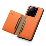 Xiaomi 13T / 13T Pro / Redmi K60 Ultra-cover med stativ, kortholder og tekstureret mobilbeskyttelse