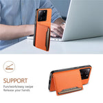 Xiaomi 13T / 13T Pro / Redmi K60 Ultra-cover med stativ, kortholder og tekstureret mobilbeskyttelse
