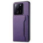 Xiaomi 13T / 13T Pro / Redmi K60 Ultra-cover med stativ, kortholder og tekstureret mobilbeskyttelse