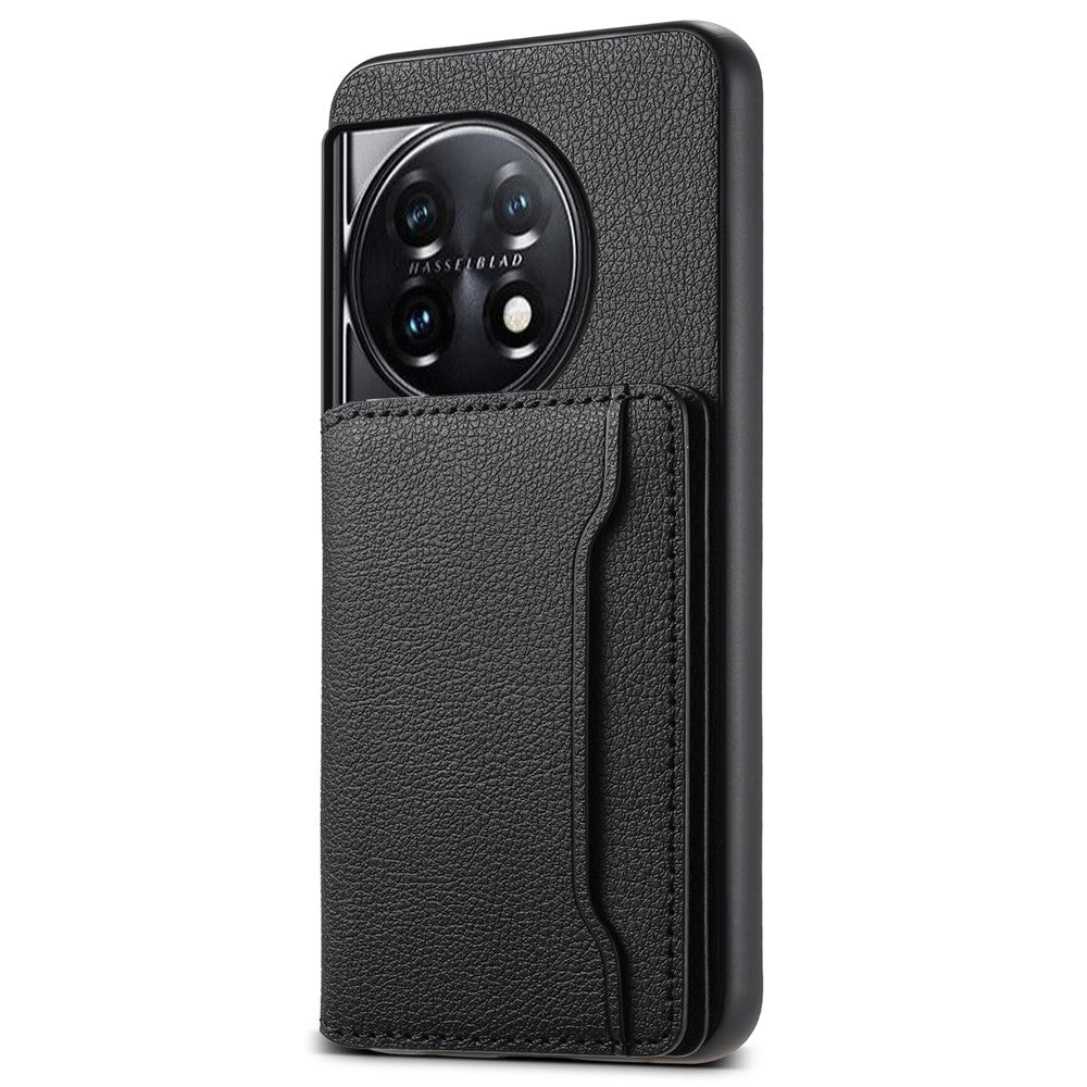For OnePlus 11 5G Case PU Leather Coated PC+TPU Protective Phone Cover
