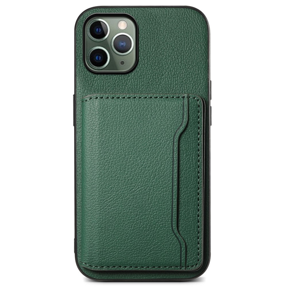 Til iPhone 11 Pro Cover Kalveskindsstruktur PU Læder Kortlommer Telefoncover