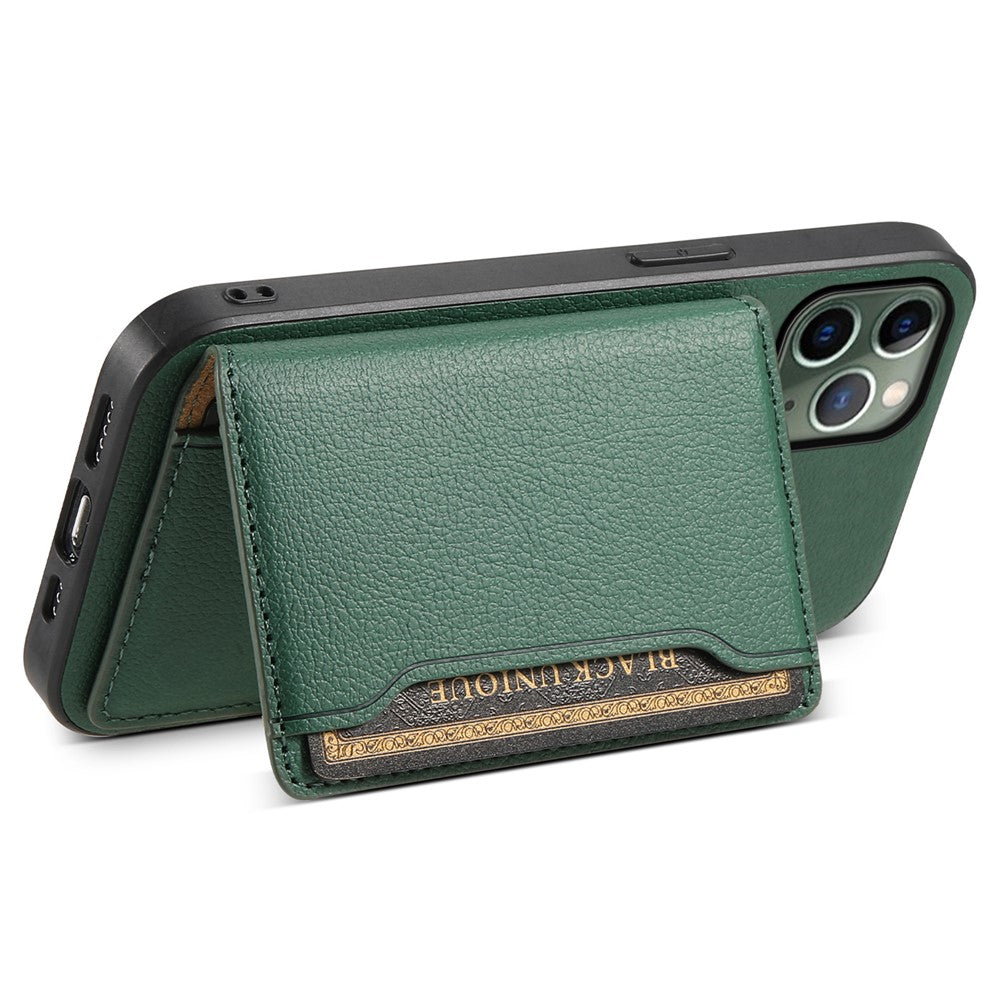 Til iPhone 11 Pro Cover Kalveskindsstruktur PU Læder Kortlommer Telefoncover