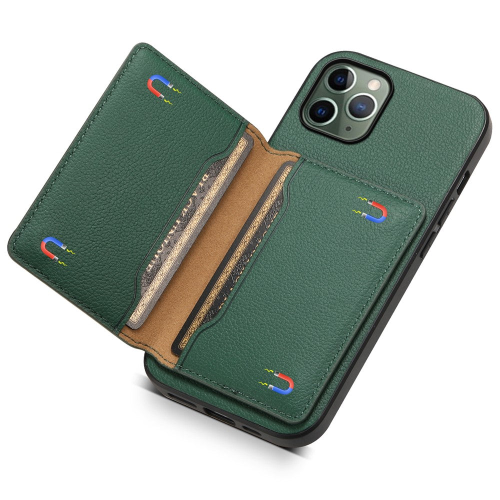 Til iPhone 11 Pro Cover Kalveskindsstruktur PU Læder Kortlommer Telefoncover
