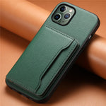 Til iPhone 11 Pro Cover Kalveskindsstruktur PU Læder Kortlommer Telefoncover