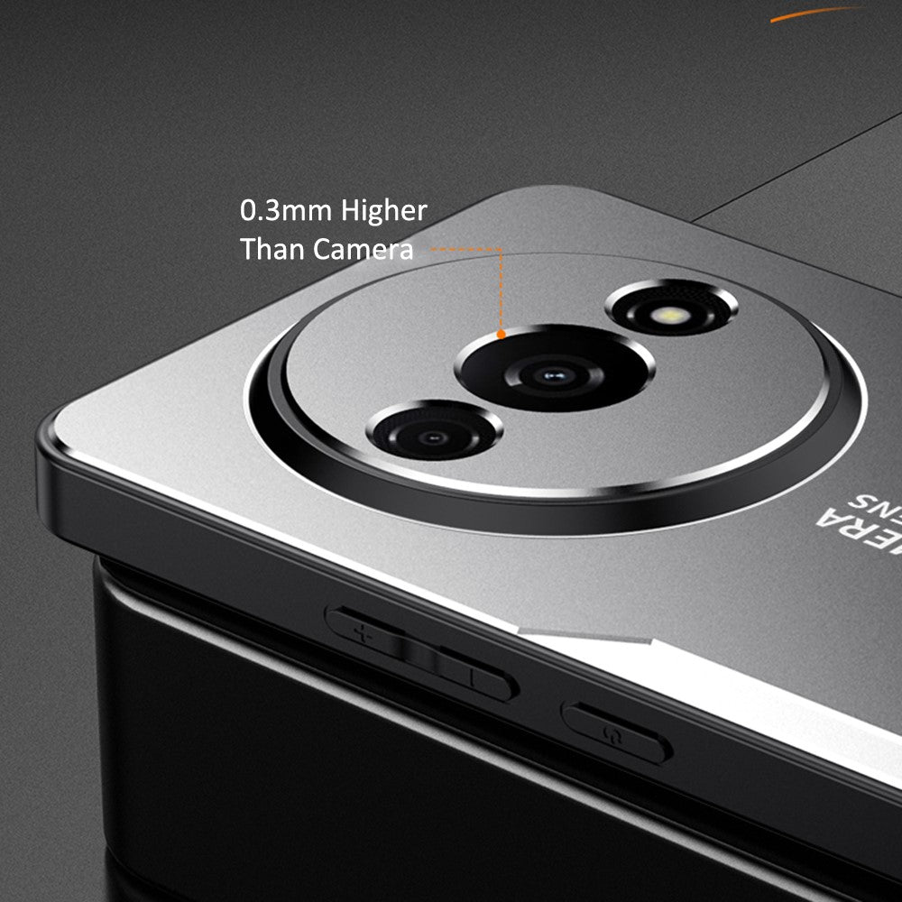For Xiaomi Redmi A3 4G / Poco C61 4G Case Aluminum Alloy+TPU+PC Combination Protective Phone Cover