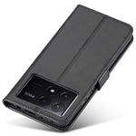 LC.IMEEKE For Xiaomi Poco X6 Pro 5G / Redmi K70E 5G Case Calf Texture Leather Wallet Flip Phone Cover
