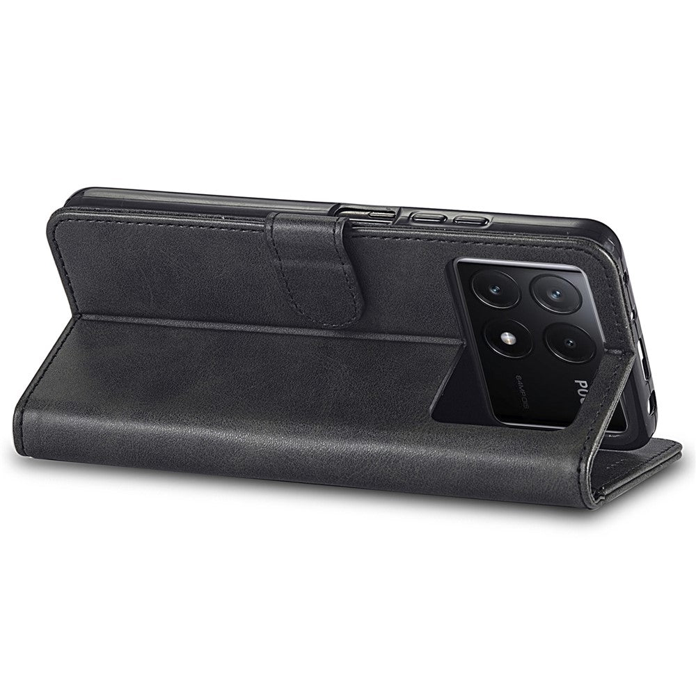 LC.IMEEKE For Xiaomi Poco X6 Pro 5G / Redmi K70E 5G Case Calf Texture Leather Wallet Flip Phone Cover