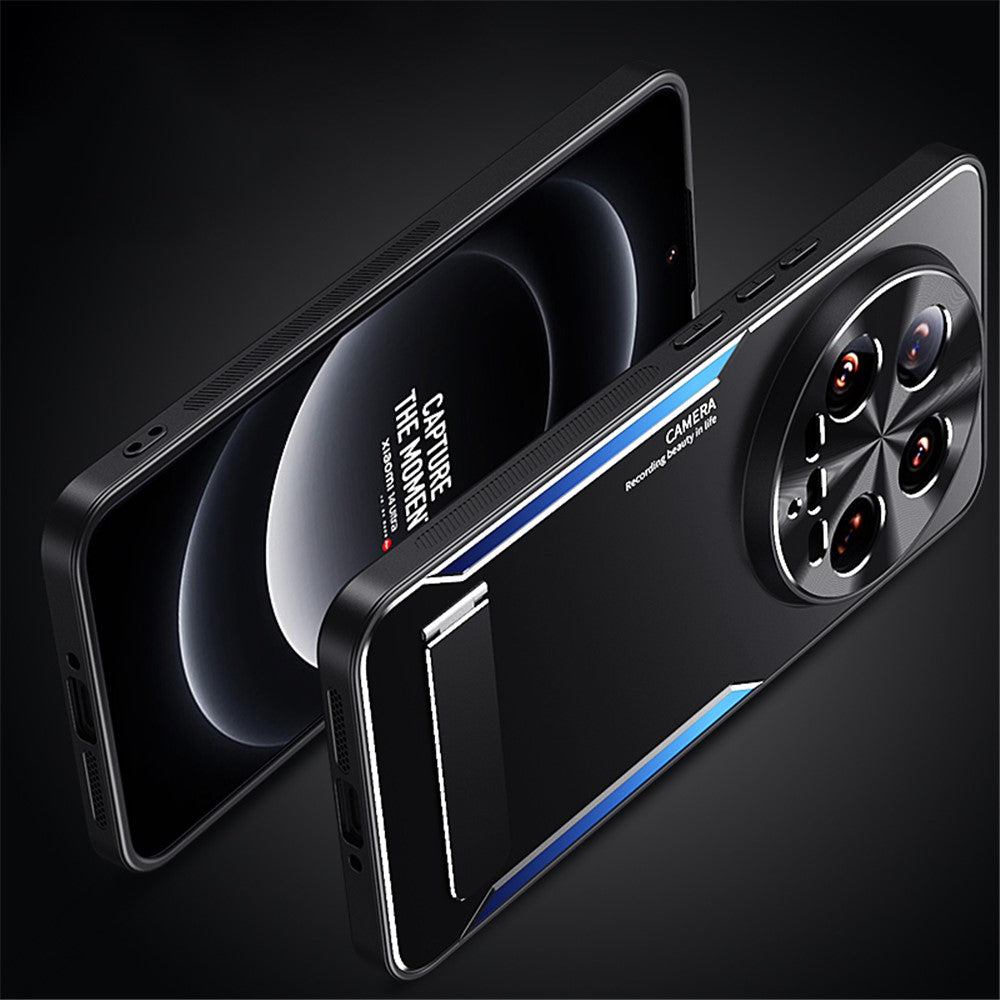 Xiaomi 14 Ultra-skal med stödfunktion i aluminiumlegering + TPU hybridmobilskydd
