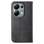 For Xiaomi Redmi Note 13 Pro 4G Case PU Leather Rhombus Imprinted Pattern Wallet Phone Cover