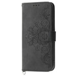 For Xiaomi Redmi Note 13 Pro 4G / Poco M6 Pro 4G Case Flower Pattern Skin-touch Phone Cover with 2 Straps