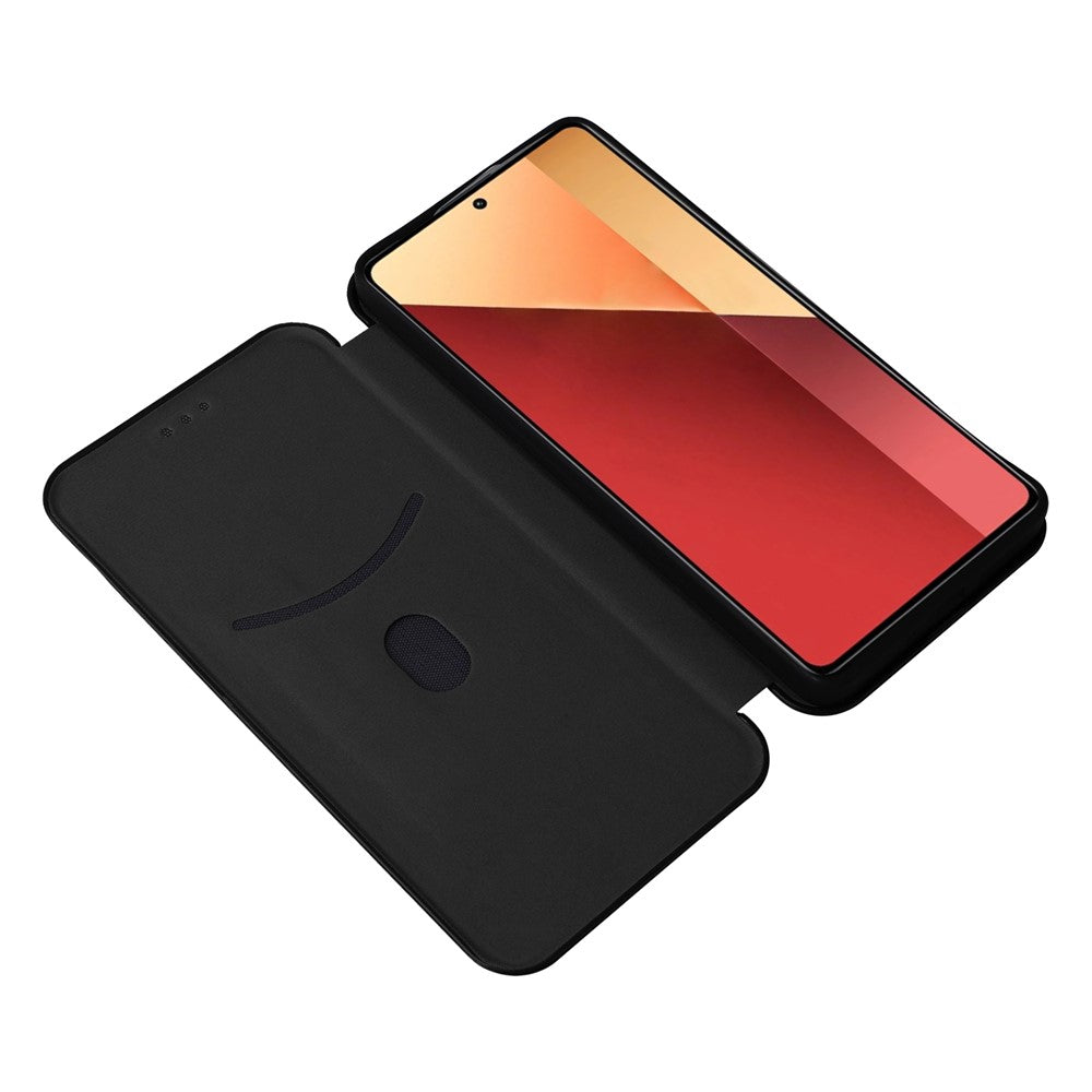 Xiaomi Redmi Note 13 Pro 4G / Poco M6 Pro 4G-skal i kolfiberstruktur av PU-läder.